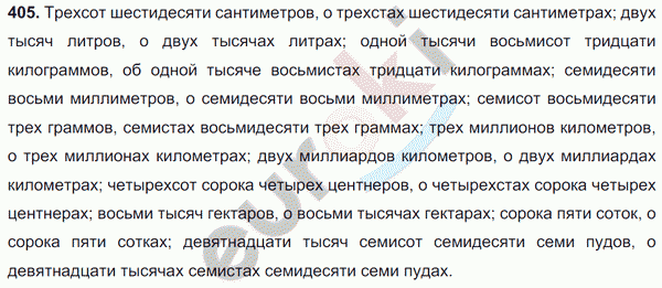 Русский язык 6 класс. Часть 1, 2. ФГОС Баранов, Ладыженская Задание 405