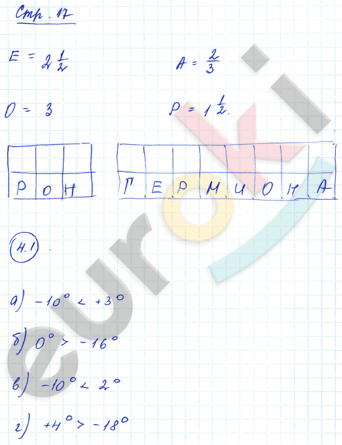 Рабочая тетрадь по математике 6 класс. Часть 1, 2. ФГОС Зубарева Страница 17