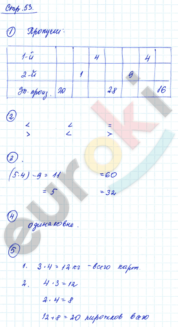 Рабочая тетрадь по математике 2 класс. Часть 1, 2. ФГОС Захарова, Юдина Страница 53