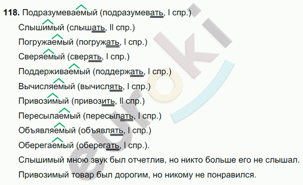 Русский язык 7 класс. ФГОС Баранов, Ладыженская Задание 118