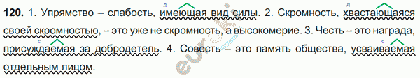 Русский язык 7 класс. ФГОС Баранов, Ладыженская Задание 120