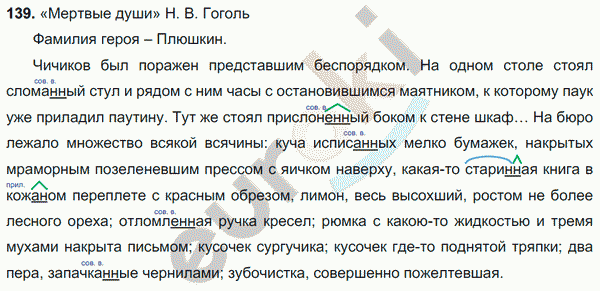 Русский язык 7 класс. ФГОС Баранов, Ладыженская Задание 139