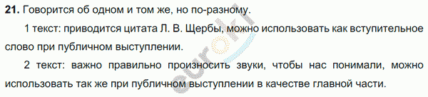 Русский язык 7 класс. ФГОС Баранов, Ладыженская Задание 21