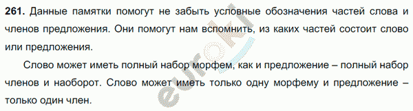Русский язык 7 класс. ФГОС Баранов, Ладыженская Задание 261