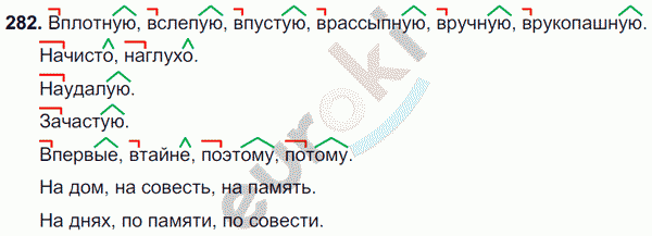 Русский язык 7 класс. ФГОС Баранов, Ладыженская Задание 282