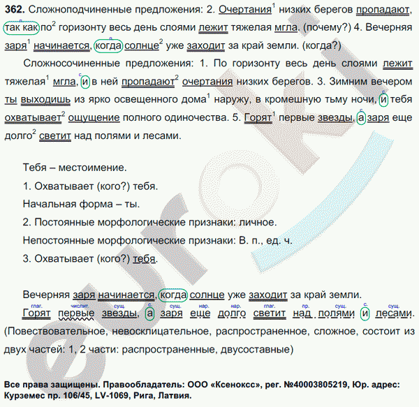Русский язык 7 класс. ФГОС Баранов, Ладыженская Задание 362
