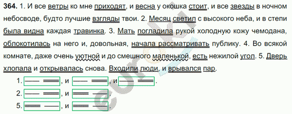 Русский язык 7 класс. ФГОС Баранов, Ладыженская Задание 364