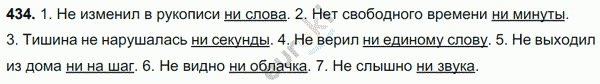 Русский язык 7 класс. ФГОС Баранов, Ладыженская Задание 434