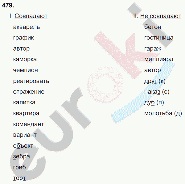 Русский язык 7 класс. ФГОС Баранов, Ладыженская Задание 479