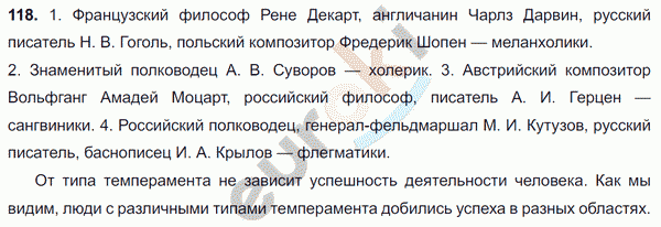 Русский язык 8 класс. ФГОС Ладыженская, Тростенцова Задание 118
