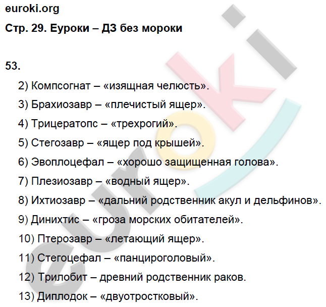 Рабочая тетрадь по биологии 5 класс. ФГОС Сонин Страница 29