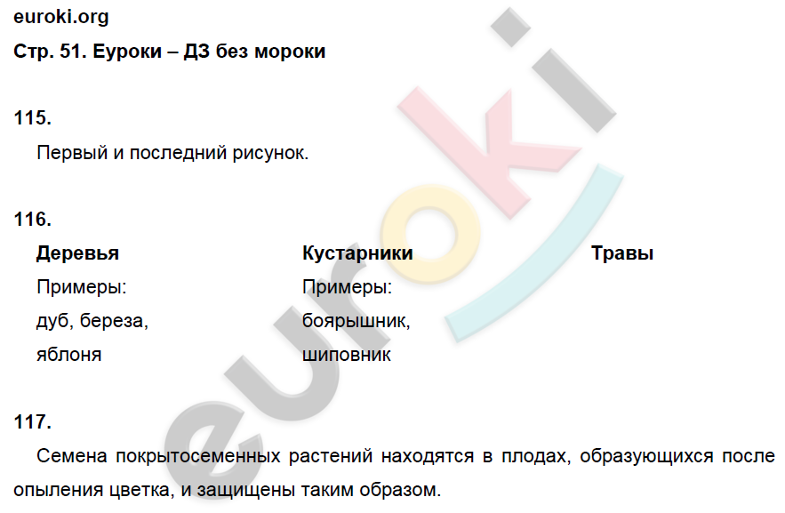 Рабочая тетрадь по биологии 5 класс. ФГОС Сонин Страница 51