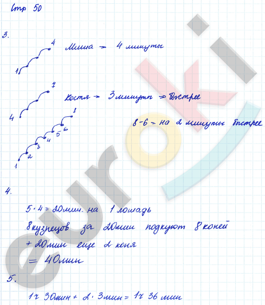 Тетрадь для самостоятельной работы по математике 4 класс Чуракова, Кудрова Страница 50