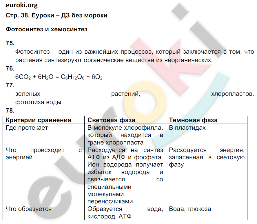 Рабочая тетрадь по биологии 9 класс. ФГОС Пасечник, Швецов Страница 38