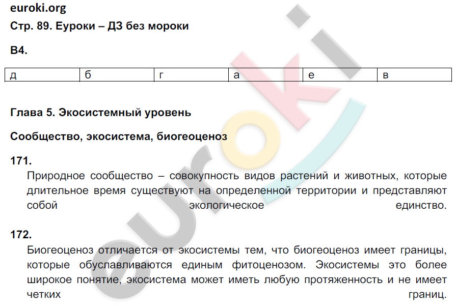 Рабочая тетрадь по биологии 9 класс. ФГОС Пасечник, Швецов Страница 89