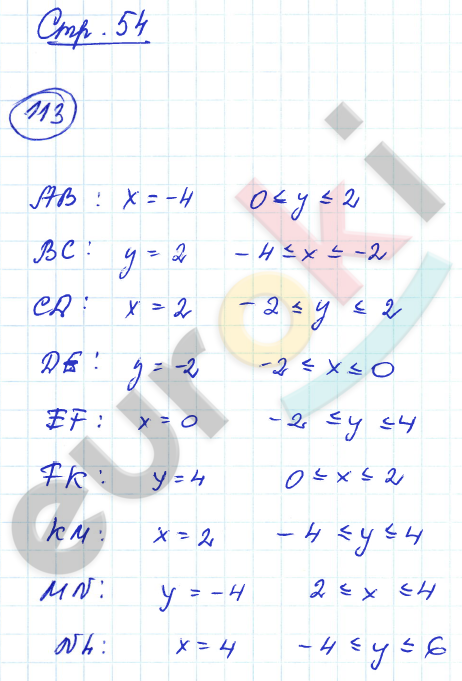 Рабочая тетрадь по алгебре 7 класс. ФГОС Минаева, Рослова Страница 54