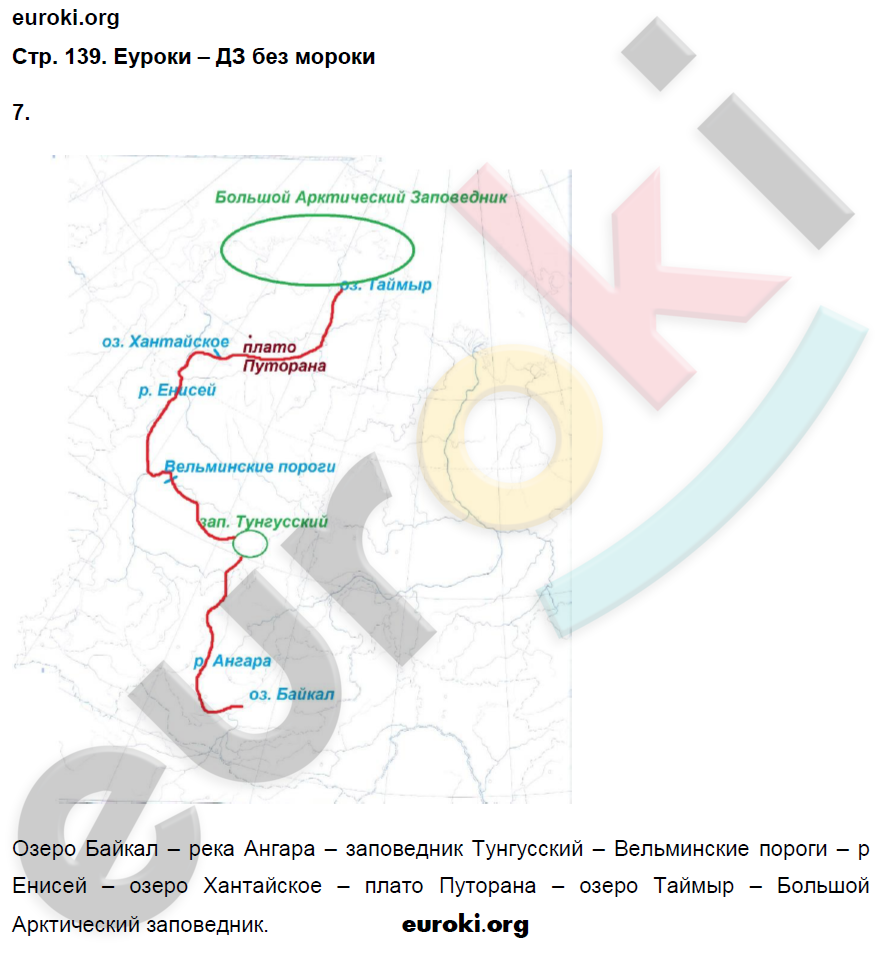 Рабочая тетрадь по географии 9 класс. Хозяйство и географические районы. ФГОС Ким, Марченко, Низовцев Страница 139