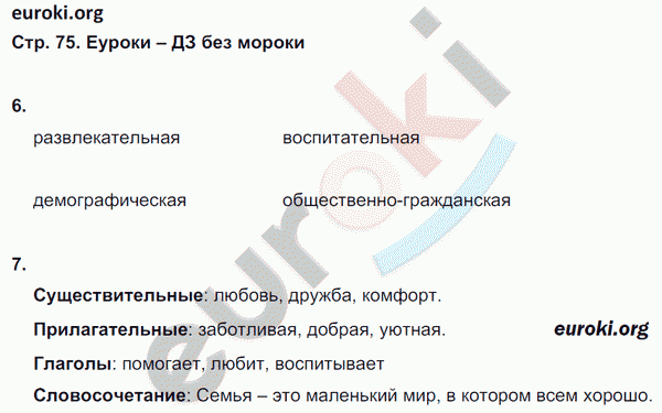 Рабочая тетрадь по обществознанию 5 класс. ФГОС Хромова. К учебнику Кравченко Страница 75