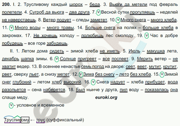 Русский язык 9 класс. ФГОС Тростенцова, Ладыженская Задание 200