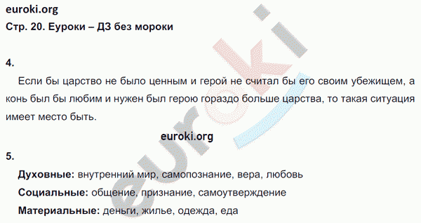 Рабочая тетрадь по обществознанию 6 класс. ФГОС Иванова, Хотеенкова Страница 20