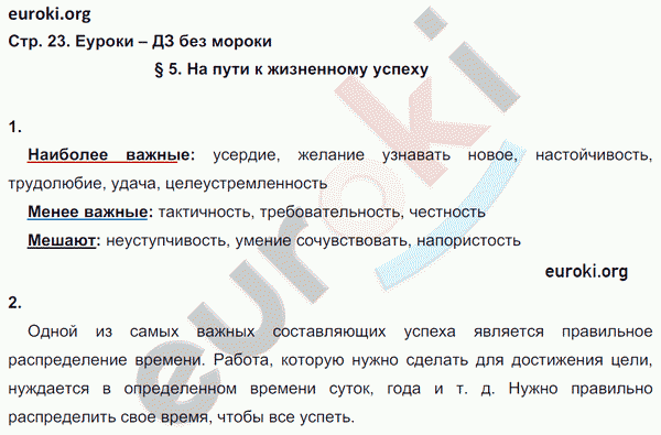 Рабочая тетрадь по обществознанию 6 класс. ФГОС Иванова, Хотеенкова Страница 23