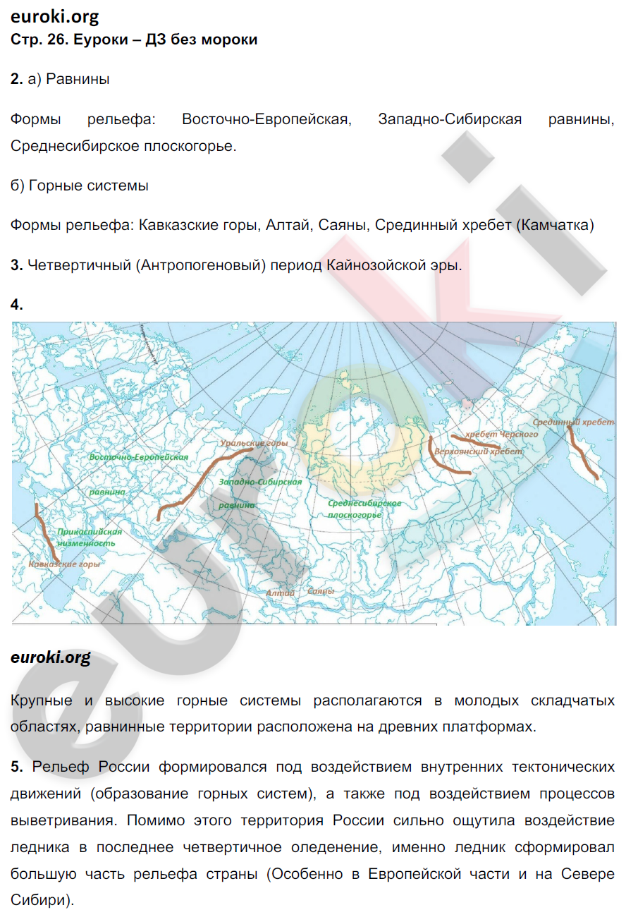 Рабочая тетрадь по географии 8 класс Баринова, Дронов Страница 26