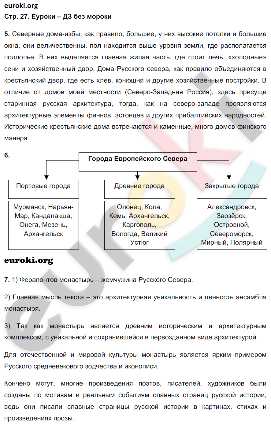 Тетрадь тренажер по географии 9 класс Николина Страница 27