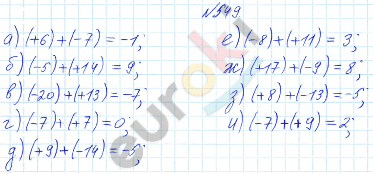 Математика 6 класс. ФГОС Бунимович Задание 549