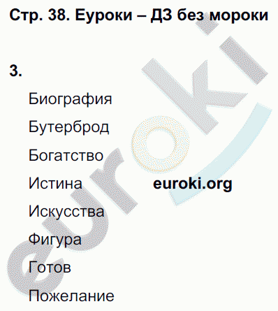 Рабочая тетрадь по русскому языку 4 класс. Часть 1, 2. Пишем грамотно. ФГОС Кузнецова Страница 38