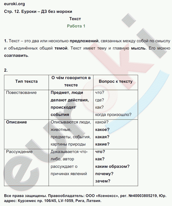 Контрольные работы по русскому языку 4 класс. Часть 1, 2. ФГОС Крылова. К учебнику Канакиной Страница 12