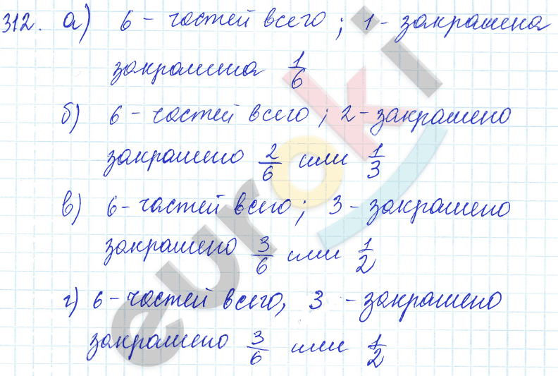 Математика 5 класс. ФГОС Зубарева, Мордкович Задание 312