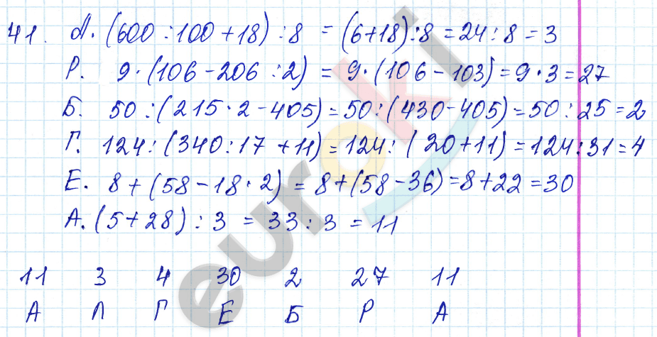 Математика 5 класс. ФГОС Зубарева, Мордкович Задание 41