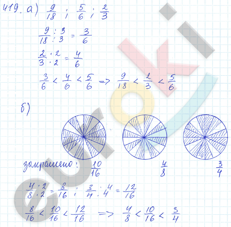 Математика 5 класс. ФГОС Зубарева, Мордкович Задание 419
