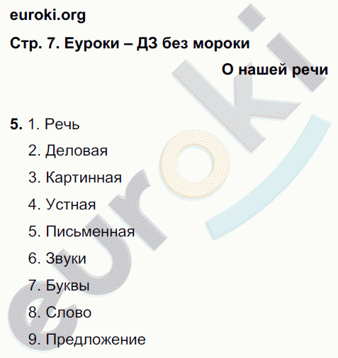 Рабочая тетрадь по русскому языку 2 класс. Часть 1, 2, 3. ФГОС Соловейчик, Кузьменко Страница 7