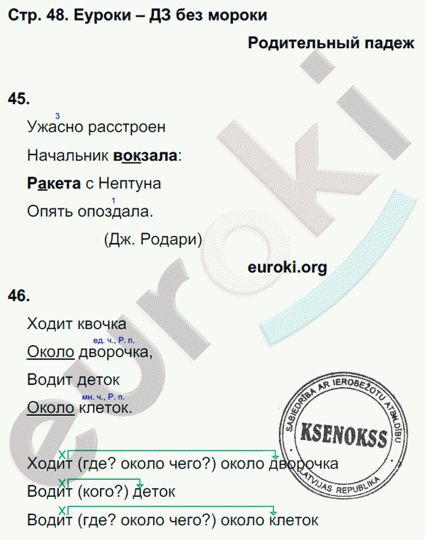 Рабочая тетрадь по русскому 3 класс. Часть 1, 2. ФГОС Байкова Страница 48