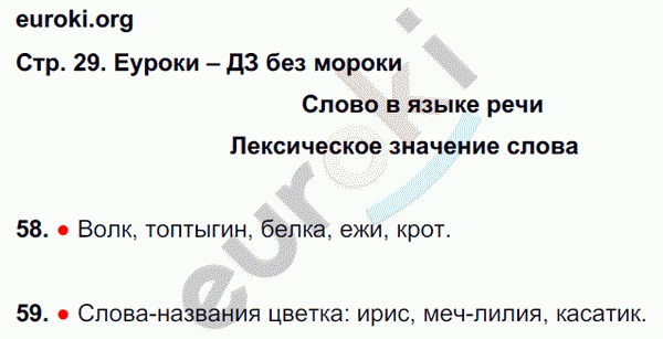 Рабочая тетрадь по русскому языку 4 класс. Часть 1, 2. ФГОС Канакина Страница 29