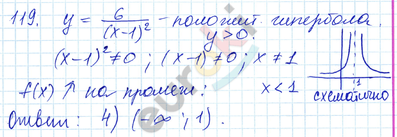 Алгебра 9 класс. ФГОС Мордкович, Александрова, Мишустина Задание 119