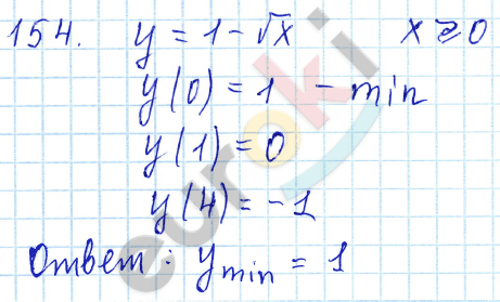 Алгебра 9 класс. ФГОС Мордкович, Александрова, Мишустина Задание 154