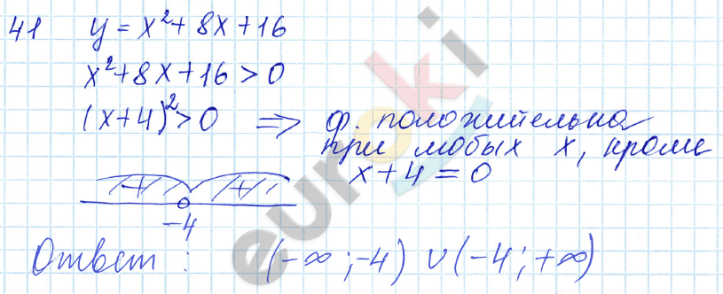 Алгебра 9 класс. ФГОС Мордкович, Александрова, Мишустина Задание 41
