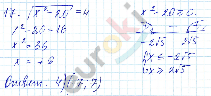 Алгебра 9 класс. ФГОС Мордкович, Александрова, Мишустина Задание 17
