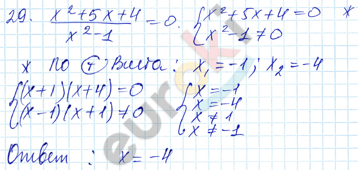 Алгебра 9 класс. ФГОС Мордкович, Александрова, Мишустина Задание 29