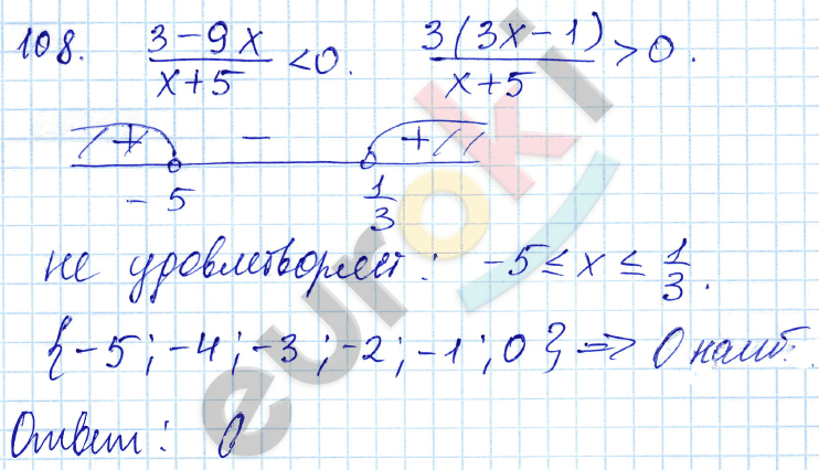 Алгебра 9 класс. ФГОС Мордкович, Александрова, Мишустина Задание 108