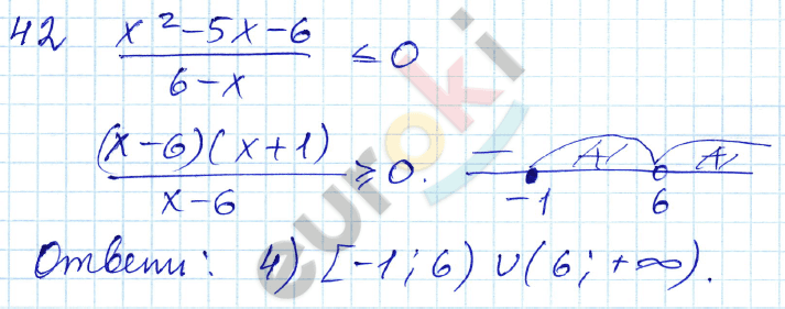 Алгебра 9 класс. ФГОС Мордкович, Александрова, Мишустина Задание 42