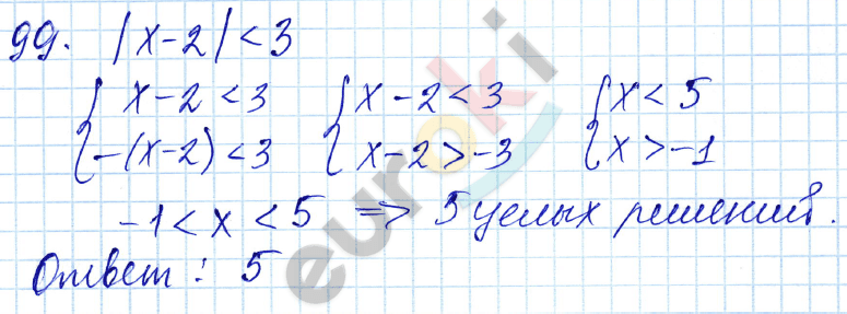 Алгебра 9 класс. ФГОС Мордкович, Александрова, Мишустина Задание 99