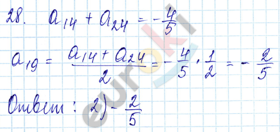 Алгебра 9 класс. ФГОС Мордкович, Александрова, Мишустина Задание 28