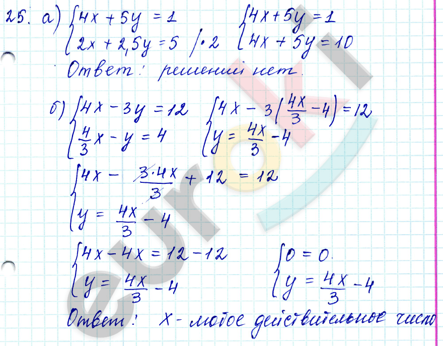 Алгебра 9 класс. ФГОС Мордкович, Александрова, Мишустина Задание 25