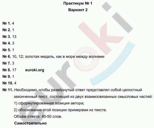 Русский язык 7 класс. Тематический контроль Александров, Цыбулько Вариант 2