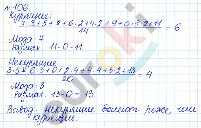 Алгебра 7 класс. ФГОС Дорофеев, Суворова Задание 106