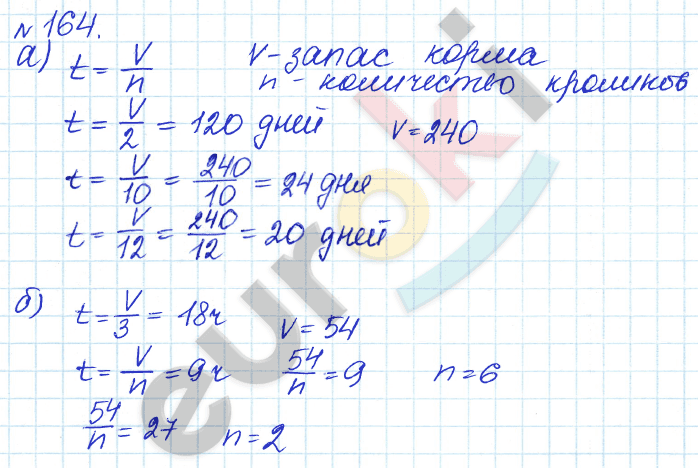 Алгебра 7 класс. ФГОС Дорофеев, Суворова Задание 164