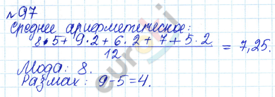 Алгебра 7 класс. ФГОС Дорофеев, Суворова Задание 97